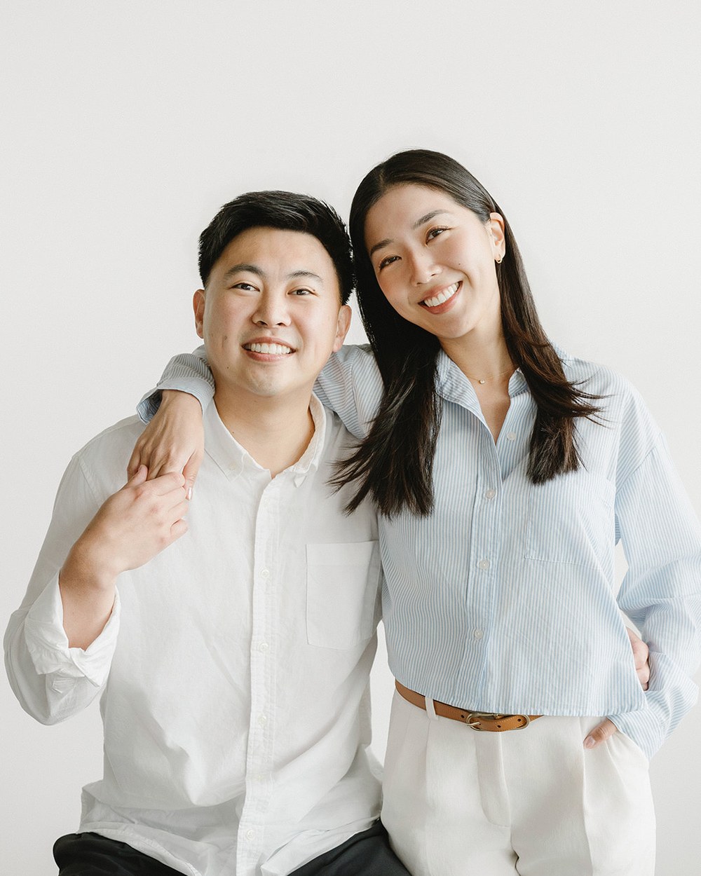 Dr. Rachel Kim with her partner, Thomas